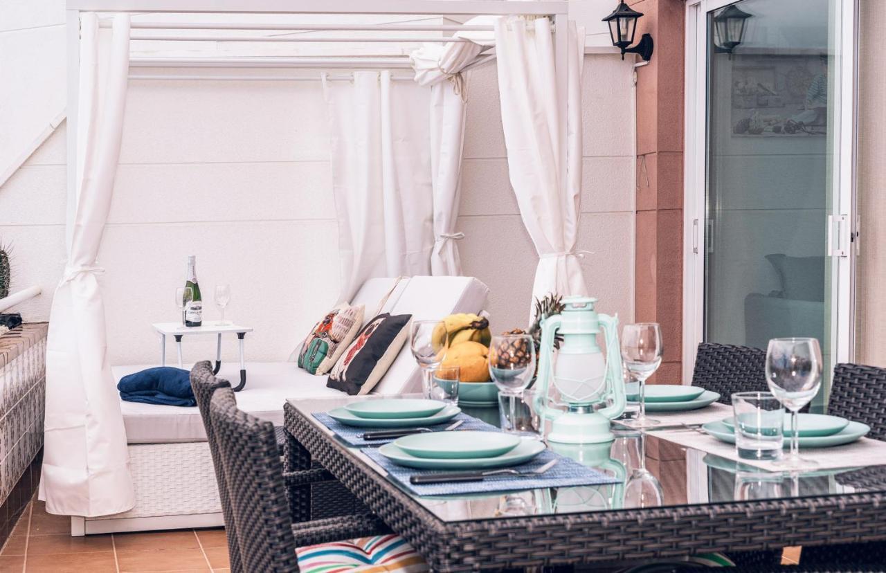 Luxury Penthouse 105M2,Bali Bed,Heated Pool,Sunset Apartment Costa Adeje  Bagian luar foto